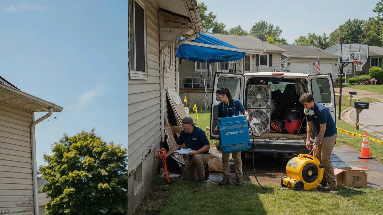 Ceiling Leak Cleanup in Franklin, IN near me